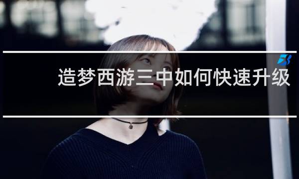 造梦西游三中如何快速升级