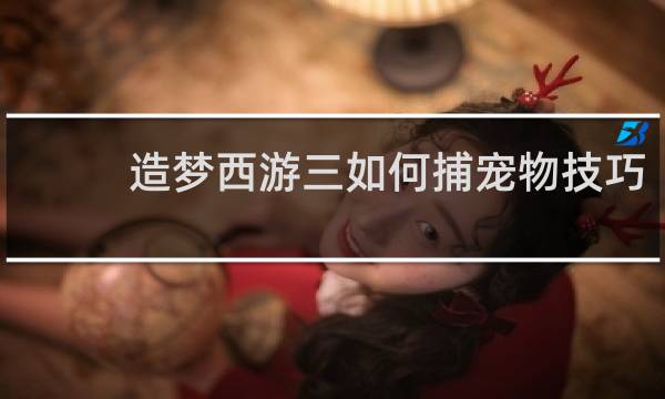 造梦西游三如何捕宠物技巧
