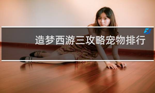 造梦西游三攻略宠物排行