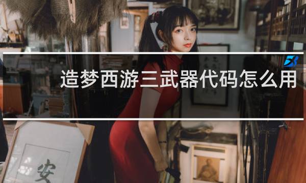 造梦西游三武器代码怎么用