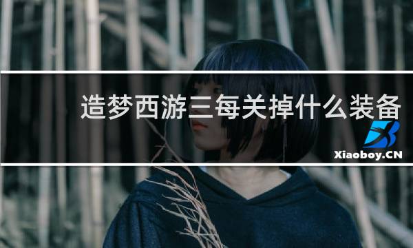 造梦西游三每关掉什么装备