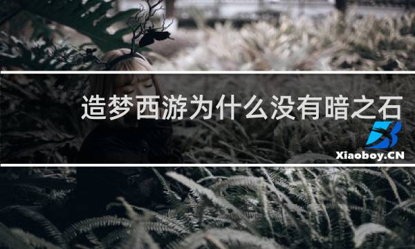 造梦西游为什么没有暗之石