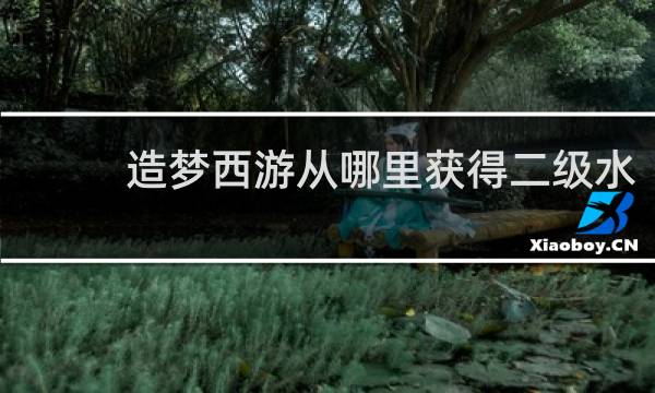 造梦西游从哪里获得二级水