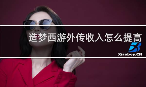 造梦西游外传收入怎么提高