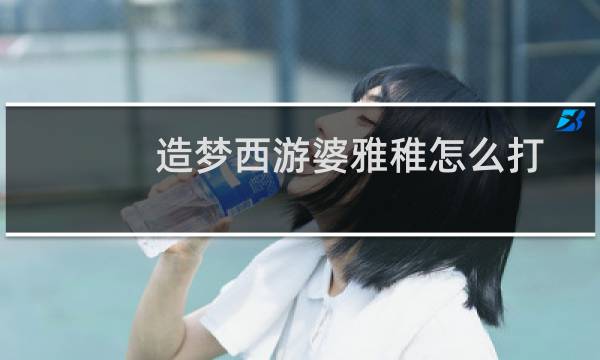 造梦西游婆雅稚怎么打