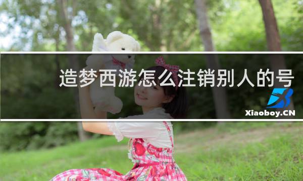 造梦西游怎么注销别人的号