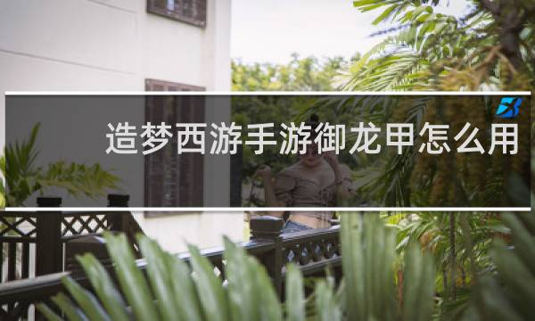 造梦西游手游御龙甲怎么用