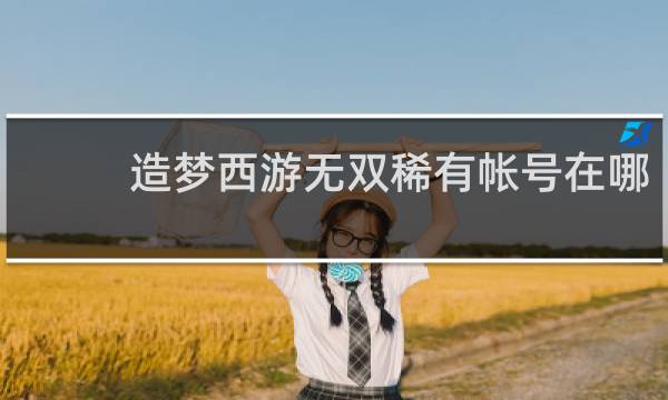 造梦西游无双稀有帐号在哪