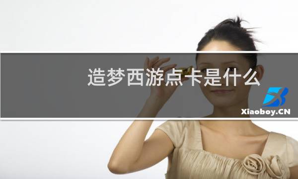 造梦西游点卡是什么