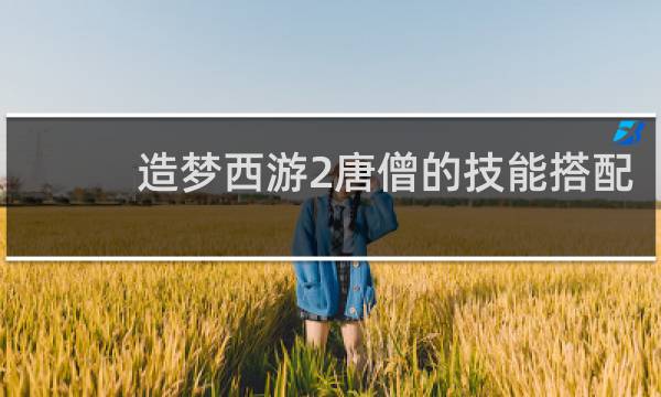 造梦西游2唐僧的技能搭配
