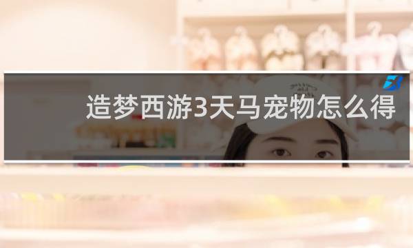 造梦西游3天马宠物怎么得