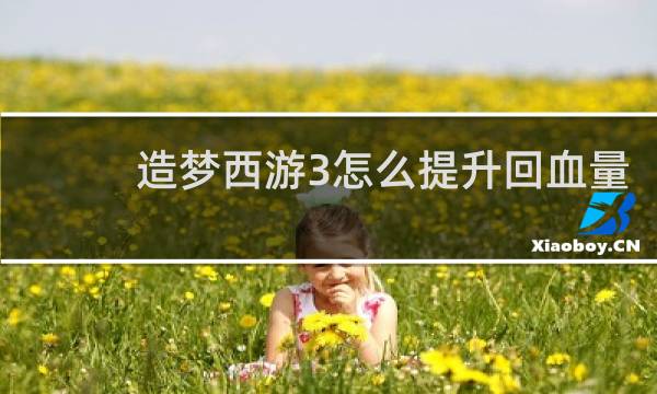 造梦西游3怎么提升回血量