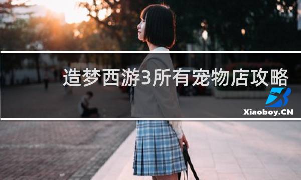 造梦西游3所有宠物店攻略