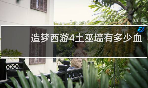 造梦西游4土巫墙有多少血