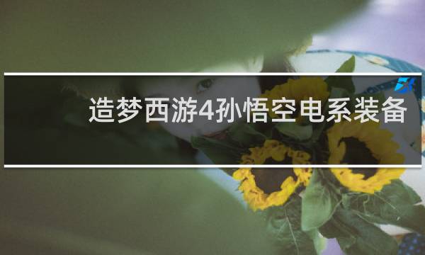 造梦西游4孙悟空电系装备