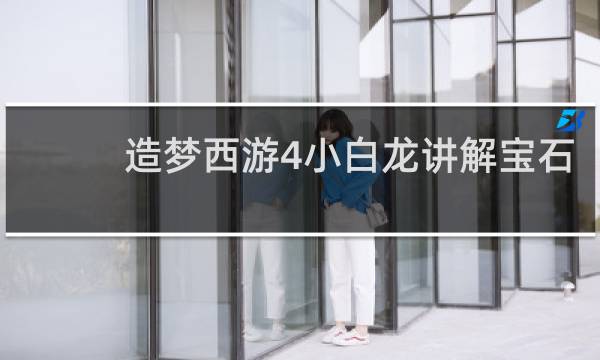 造梦西游4小白龙讲解宝石
