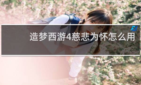 造梦西游4慈悲为怀怎么用