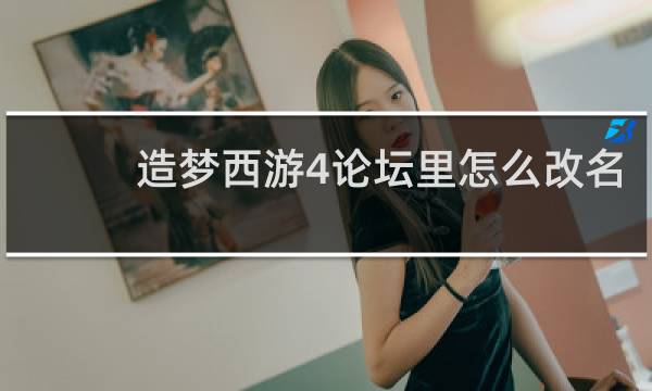 造梦西游4论坛里怎么改名