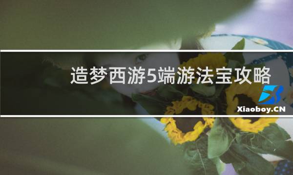 造梦西游5端游法宝攻略