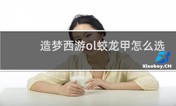造梦西游ol蛟龙甲怎么选