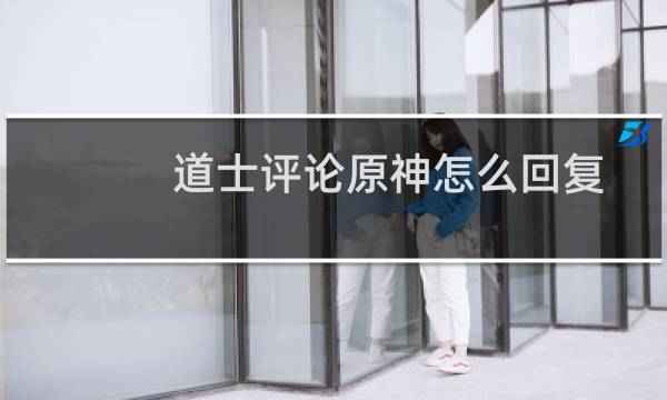 道士评论原神怎么回复
