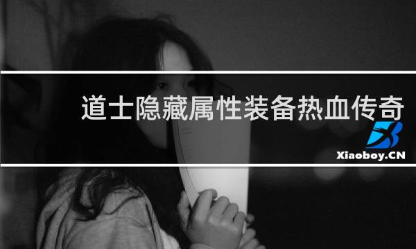道士隐藏属性装备热血传奇