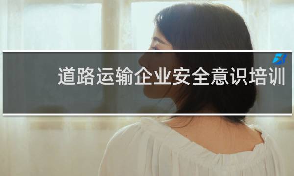 道路运输企业安全意识培训