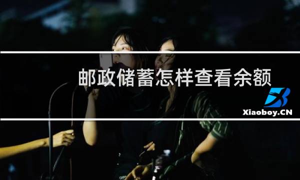 邮政储蓄怎样查看余额