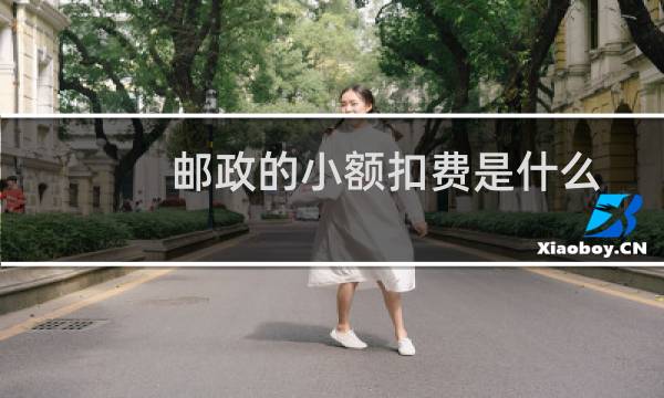 邮政的小额扣费是什么