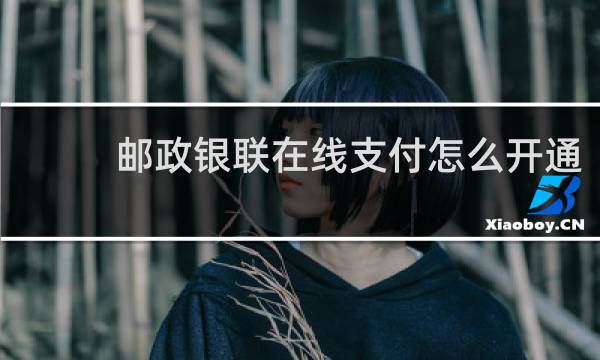 邮政银联在线支付怎么开通