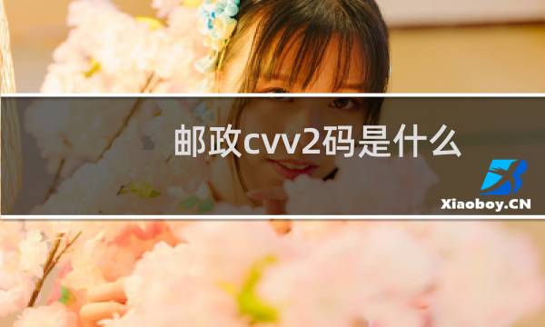 邮政cvv2码是什么