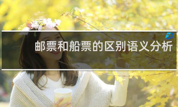 邮票和船票的区别语义分析