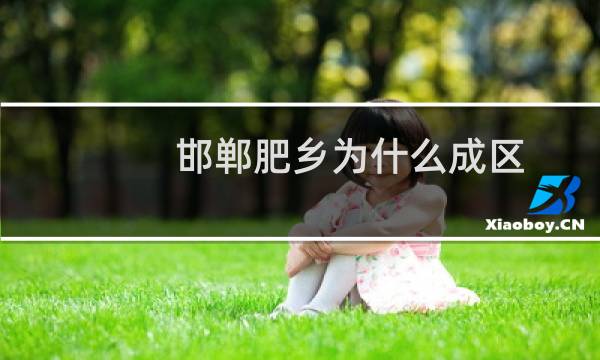 邯郸肥乡为什么成区