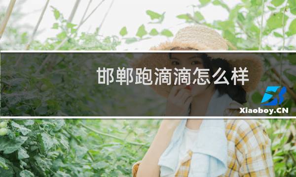 邯郸跑滴滴怎么样