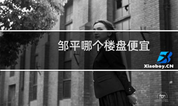 邹平哪个楼盘便宜