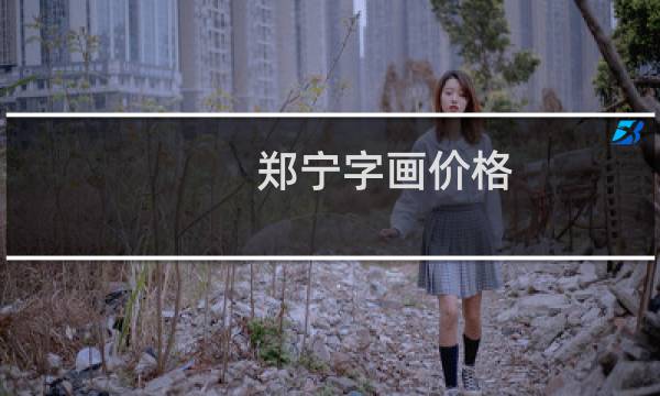 郑宁字画价格