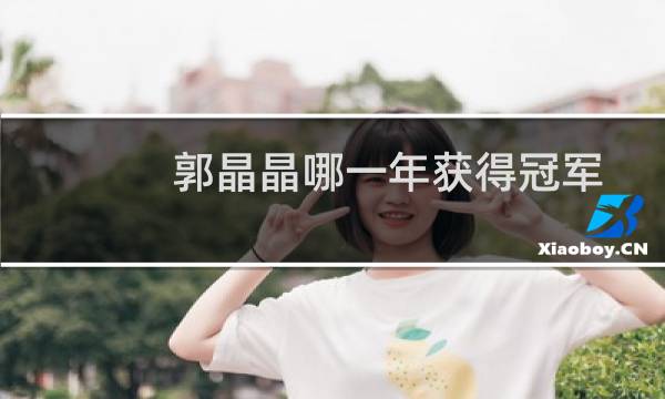 郭晶晶哪一年获得冠军