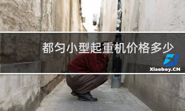 都匀小型起重机价格多少