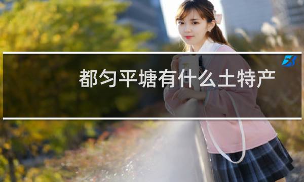 都匀平塘有什么土特产