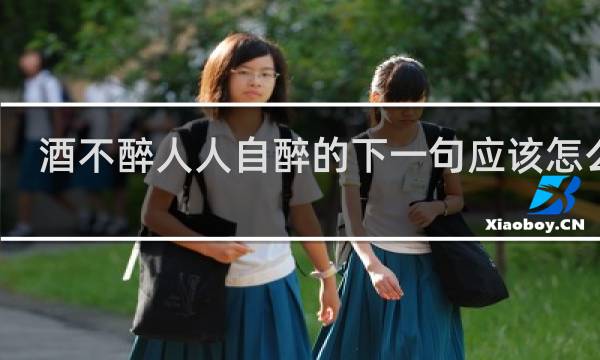 酒不醉人人自醉的下一句应该怎么接