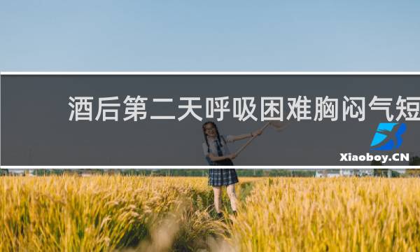 酒后第二天呼吸困难胸闷气短