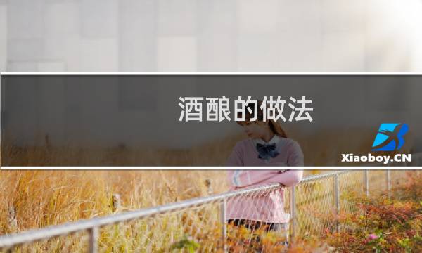 酒酿的做法 最正宗的做法