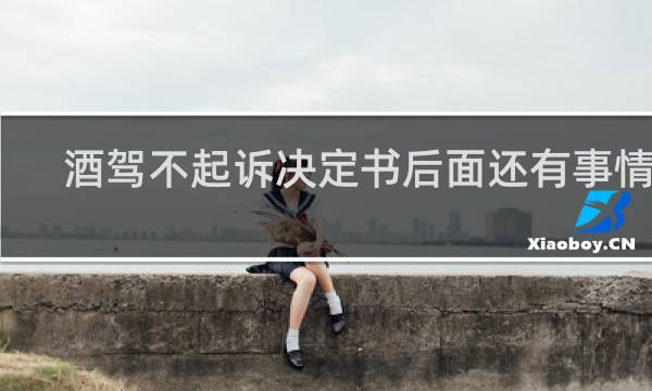 酒驾不起诉决定书后面还有事情么