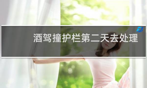 酒驾撞护栏第二天去处理