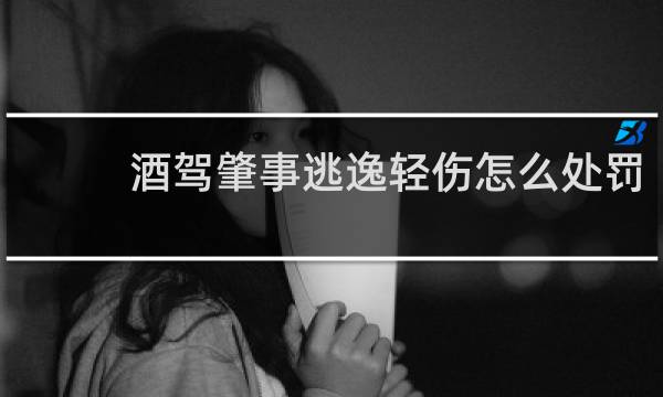 酒驾肇事逃逸轻伤怎么处罚