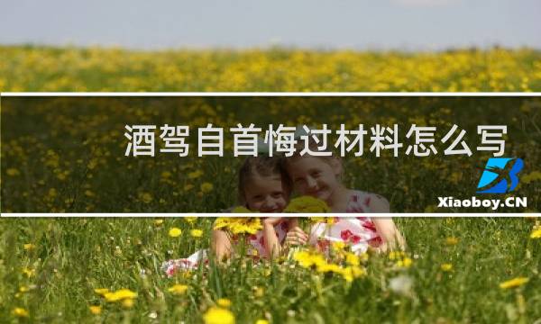 酒驾自首悔过材料怎么写