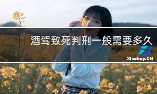 酒驾致死判刑一般需要多久