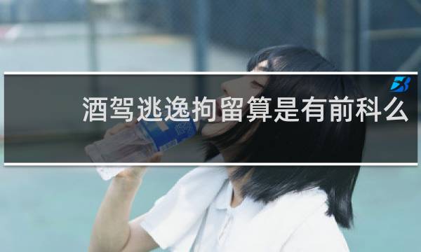 酒驾逃逸拘留算是有前科么