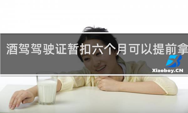 酒驾驾驶证暂扣六个月可以提前拿回吗