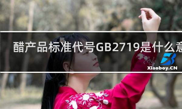 醋产品标准代号GB2719是什么意思